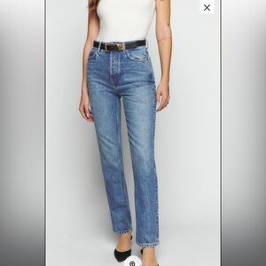 Reformation Cynthia High Rise Straight Jeans